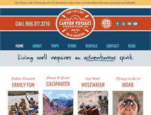 Tablet Screenshot of canyonvoyages.com